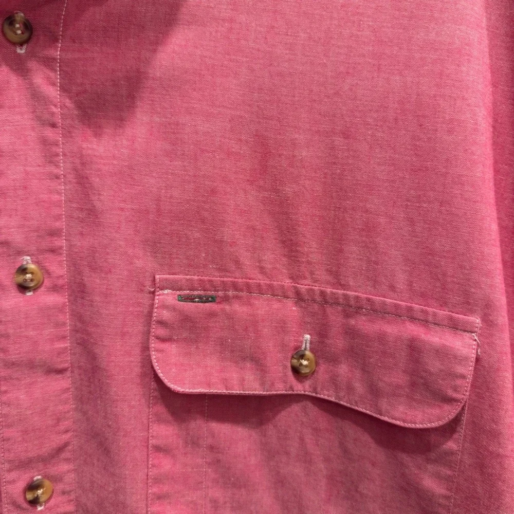 Vintage 90s‎ Tommy Hilfiger Crest Button-Up Shirt – Size L – Made in Hong Kong